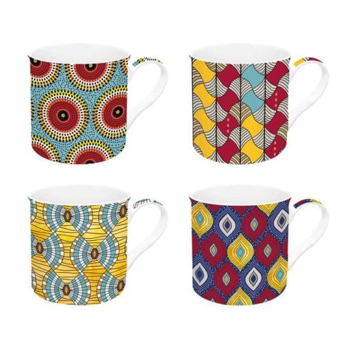 Global Ethnic Mug Set 4Pcs