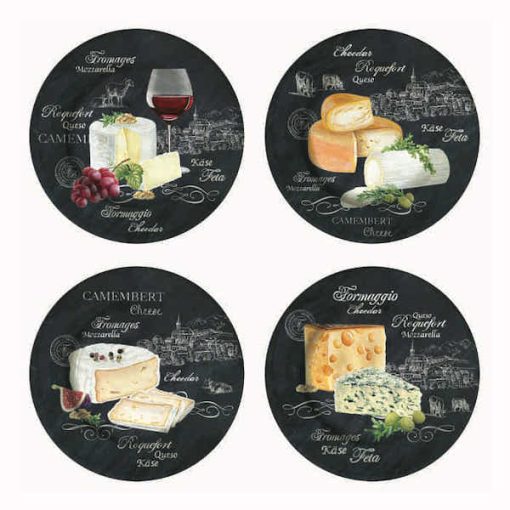 World Of Cheese Plate Set 4Pcs