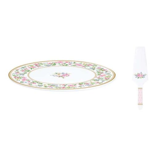 Garden Joy Cake Plate 32Cm & Slicer