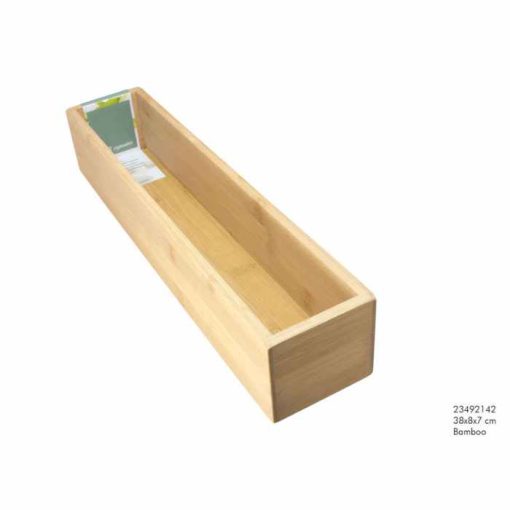 Bamboo Storage Box 38X8Cm