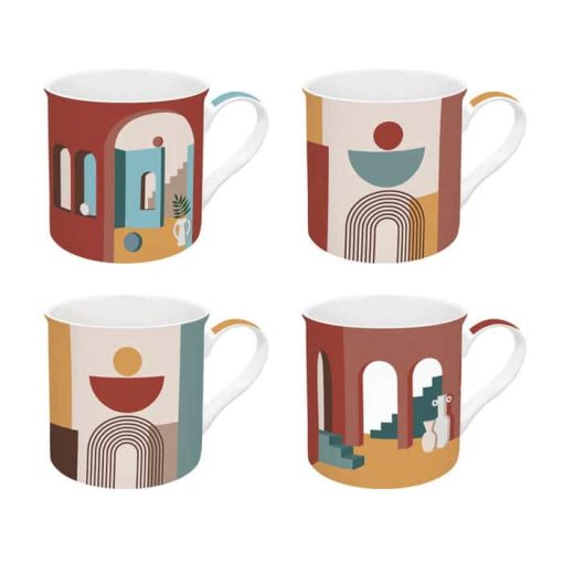 Coffee Mania Mug Set 4Pcs