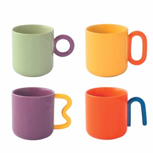 Creative Mug Set 4Pcs