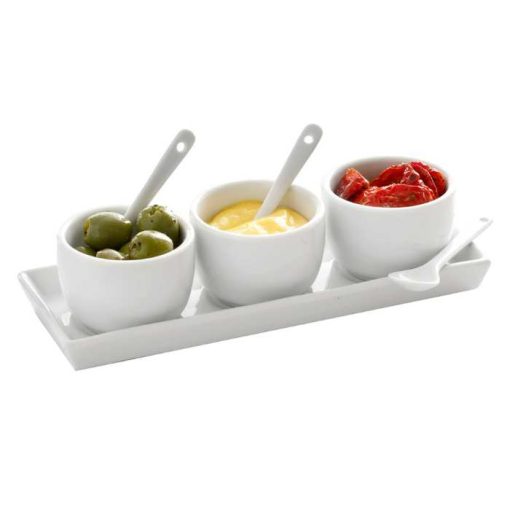 Bowl Set 3Pcs With Tray