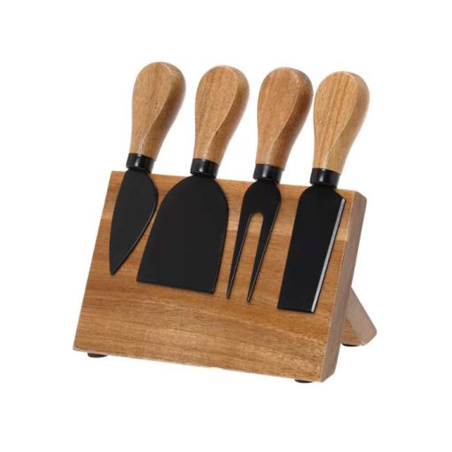 Acacia Cheese Knife Set 4+1Pcs