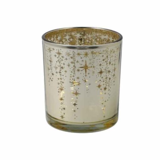 Golden Stars Tealight 10Cm