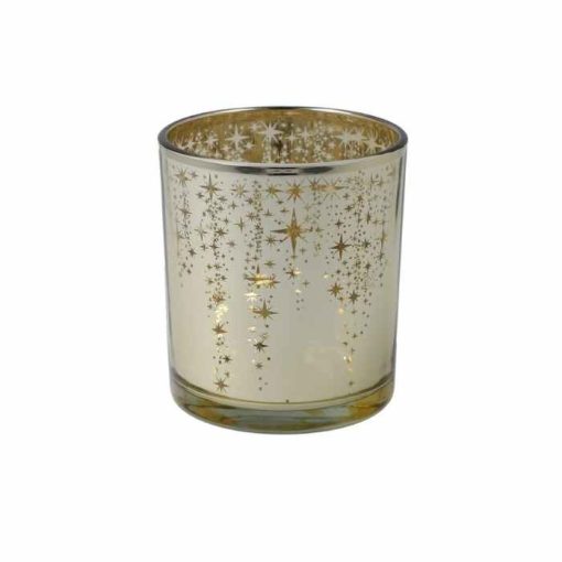 Golden Stars Tealight 8Cm