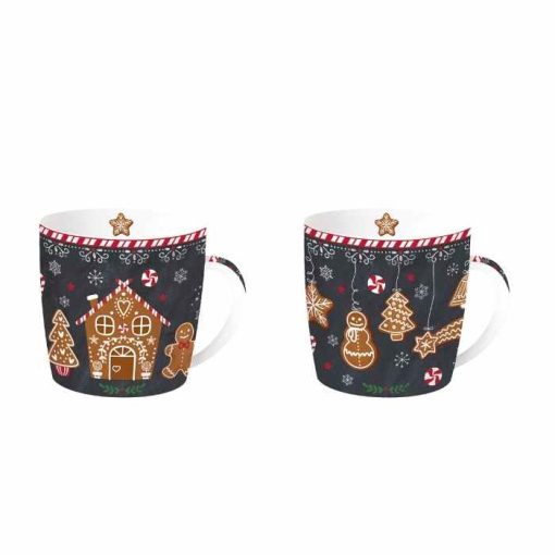 Gingerbread Mug Set 2Pcs