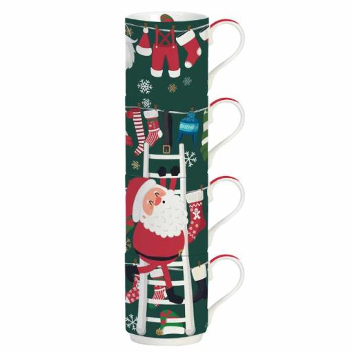 Xmas Friends Stacking Mug Set