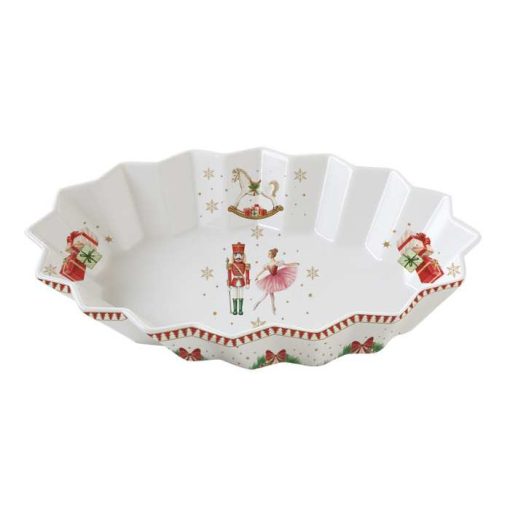 Magie De Noel Oval Plate 25Cm