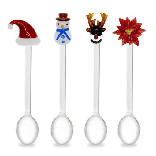 Xmas Teaspoon Set 4Pcs