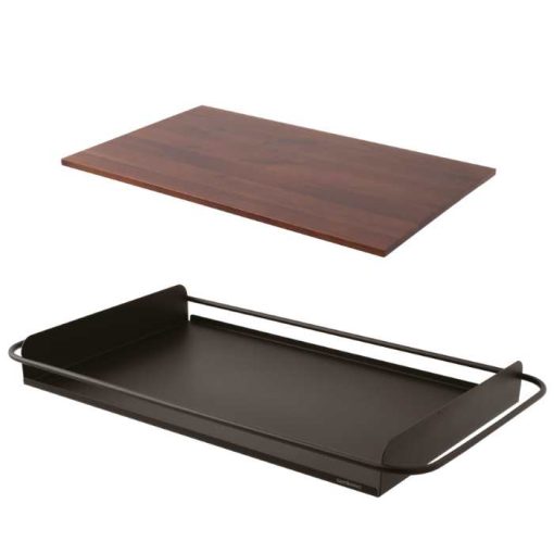 Radici Tray With Wooden Insert 62Cm