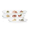 Fenice Oval Dish Set 3Pcs